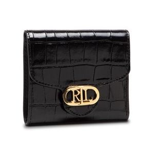 Lauren Ralph Lauren Malá dámska peňaženka Logo Comp 432824916001 Čierna vyobraziť