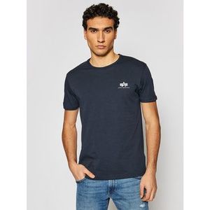 Alpha Industries Tričko Basic T Small Logo 188505 Tmavomodrá Regular Fit vyobraziť