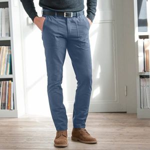 Chino nohavice v pracovnom štýle modrá džínsová 42 vyobraziť