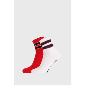 2 PACK červeno-bielych ponožiek Champion Legacy vyobraziť