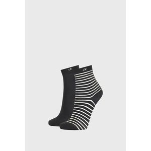 2 PACK dámskych ponožiek Calvin Klein Lilly čierne vyobraziť