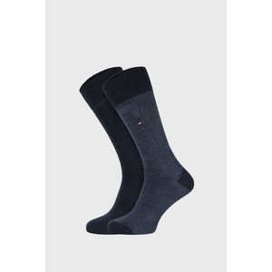 2 PACK tmavomodrých ponožiek Tommy Hilfiger Rib vyobraziť