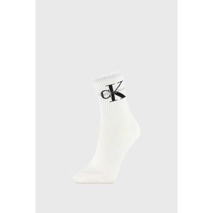 Dámske ponožky Calvin Klein Bowery biele vyobraziť