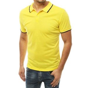 Klasické žlté POLO tričko v trendy prevedení. vyobraziť