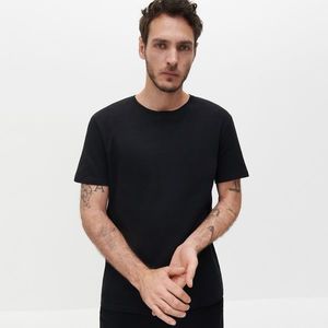 Reserved - basic bavlnené tričko - Čierna vyobraziť
