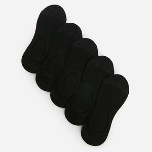 Reserved - Súprava 5 párov neviditeľných ponožiek - Čierna vyobraziť