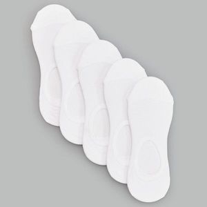 Reserved - Súprava 5 párov neviditeľných ponožiek - Biela vyobraziť