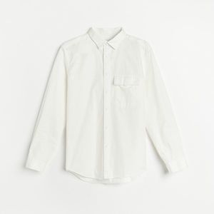 Reserved - Bavlnená košeľa regular fit - Biela vyobraziť