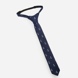 Reserved - Vzorovaná kravata - Tmavomodrá vyobraziť