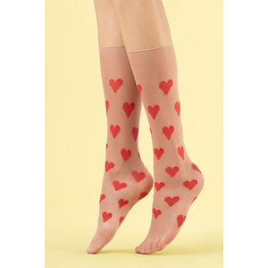 Telové vzorované ponožky Love Me 8DEN vyobraziť