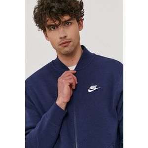 Mikina Nike Sportswear pánska, tmavomodrá farba, melanžová vyobraziť