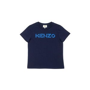 Detské tričko Kenzo Kids tmavomodrá farba, s potlačou vyobraziť