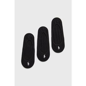 Ponožky Polo Ralph Lauren dámske, čierna farba vyobraziť