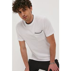 Tričko Only & Sons pánske, biela farba, jednofarebné vyobraziť