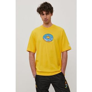 Tričko adidas Originals HA5818 pánske, žltá farba, s potlačou vyobraziť