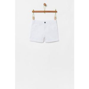 Detské krátke nohavice OVS biela farba, jednofarebné vyobraziť