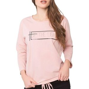 Svetlo ružové dámske tričko s nápisom vyobraziť