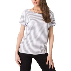 šedo-biele dámske pruhované tričko vyobraziť