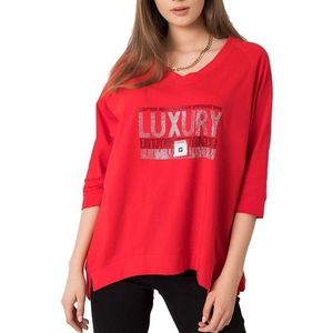 červené dámske tričko luxury vyobraziť