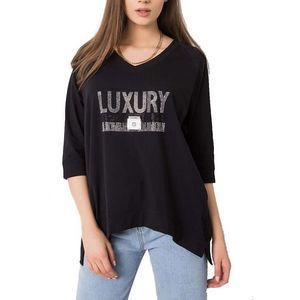 čierne dámske tričko luxury vyobraziť