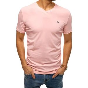 Svetlo ružové tričko bez potlače vyobraziť