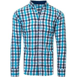 Modro-šedá károvaná košeĺa vyobraziť