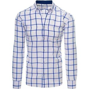 Bielo-modrá kockovaná košeĺa vyobraziť