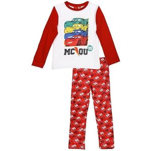 Cars červeno-biele chlapčenské pyžamo vyobraziť