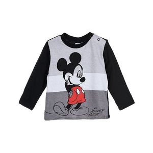 Mickey mouse čierne chlapčenské tričko s dlhým rukávom vyobraziť