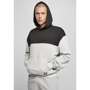 Urban Classics Upper Block Hoody lightasphalt/black - XXL vyobraziť