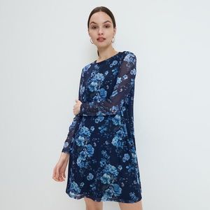Mohito - Šaty s kvetinovým vzorom - Modrá vyobraziť