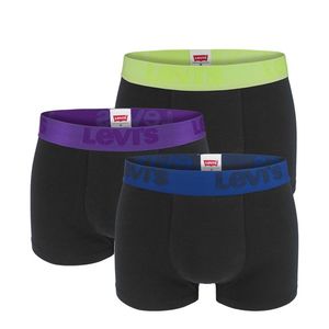 LEVI`S - 3PACK Levi`s cotton stretch premium black & yellow boxerky -XL (95 - 105 cm) vyobraziť