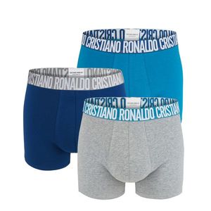 CRISTIANO RONALDO CR7 - 3PACK blue boxerky s logom RONALDO z organickej bavlny-L (86-92 cm) vyobraziť