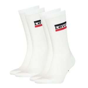 LEVI`S - 2PACK Levi`s sportswear biele ponožky-43-46 vyobraziť