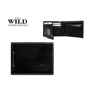 Moderná čierna peňaženka bez pracky vyobraziť