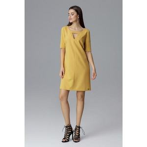 Figl Woman's Dress M634 Mustard vyobraziť