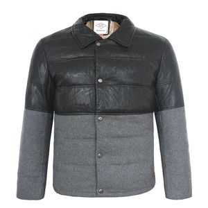 Lee Cooper PU Wool Jacket Mens vyobraziť