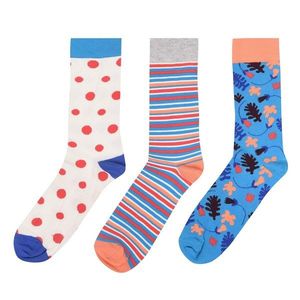 Happy Socks 3 Pack Striped Socks vyobraziť