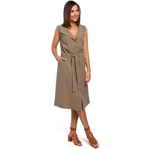 Stylove Woman's Dress S208 Khaki vyobraziť