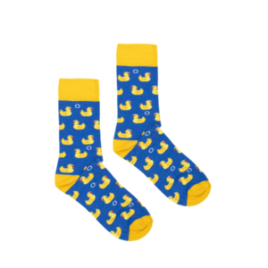 Kabak Unisex's Socks Patterned Ducks Blue vyobraziť