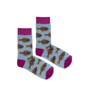 Kabak Unisex's Socks Patterned Flounder vyobraziť