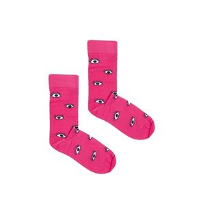 Kabak Unisex's Socks Patterned Pink Eyes vyobraziť