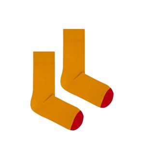 Kabak Unisex's Socks Organic Toe Mustard vyobraziť