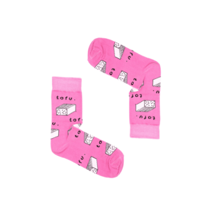 Kabak Unisex's Socks Patterned Tofu Pink vyobraziť