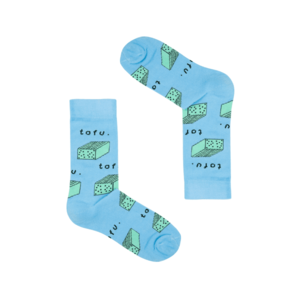 Kabak Unisex's Socks Patterned Tofu Blue vyobraziť