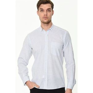 G625 DEWBERRY LINEN SHIRT-OPEN BLUE vyobraziť