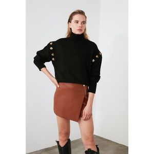 Trendyol Black Double-Use Knit Sweater vyobraziť