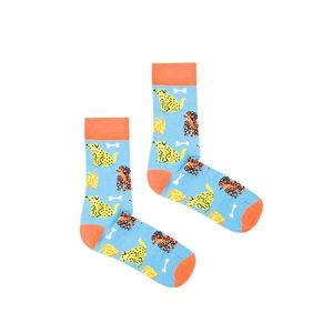 Kabak Unisex's Socks Patterned Dogs Blue vyobraziť