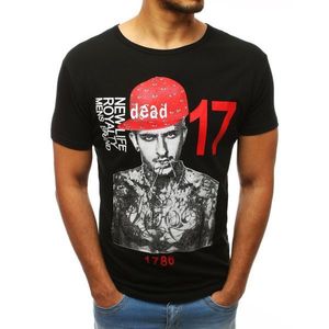 Black RX3514 men's T-shirt with print vyobraziť