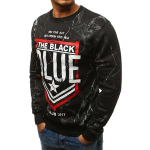 Black men's sweatshirt with print BX3529 vyobraziť
